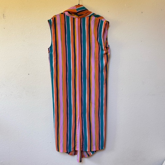 DUBGEE by Whoopi plus size colorful striped dress - Picture 6 of 9
